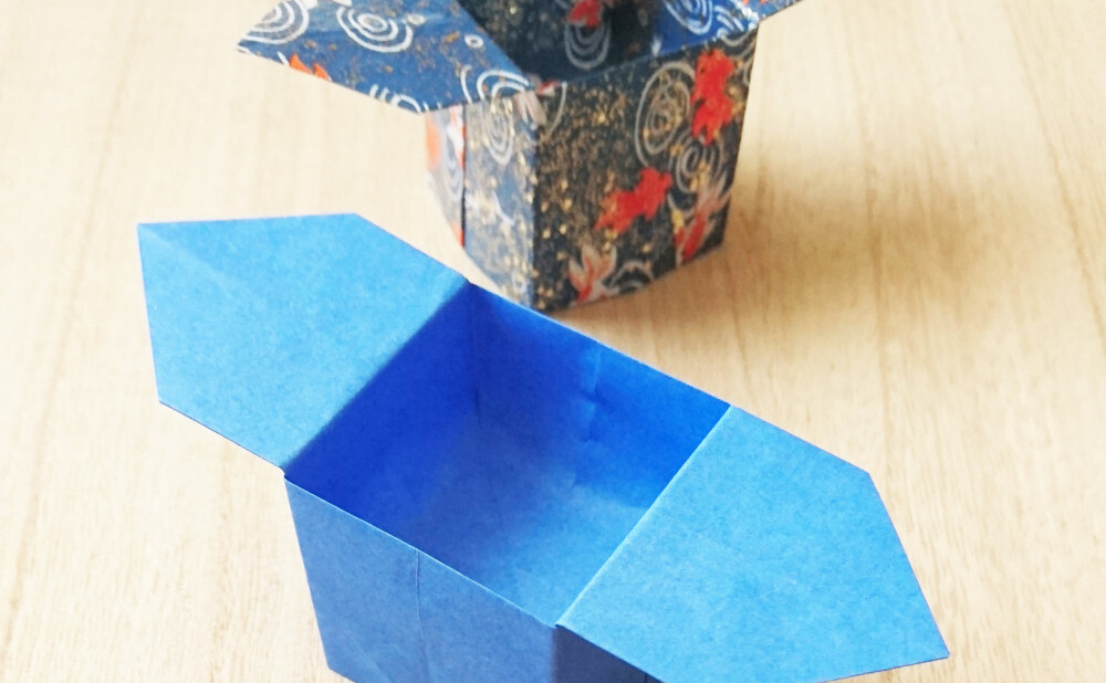 折り紙の箱 三方 の折り方 Weboo ウィーブー 暮らしをつくる