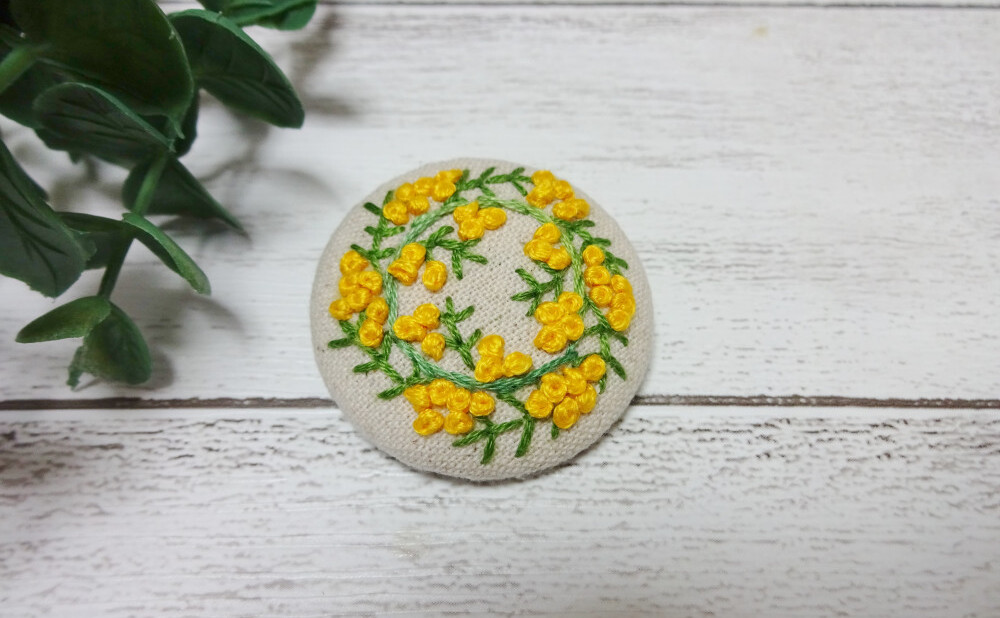 画像をダウンロード ミモザ 刺繍 やり方 花