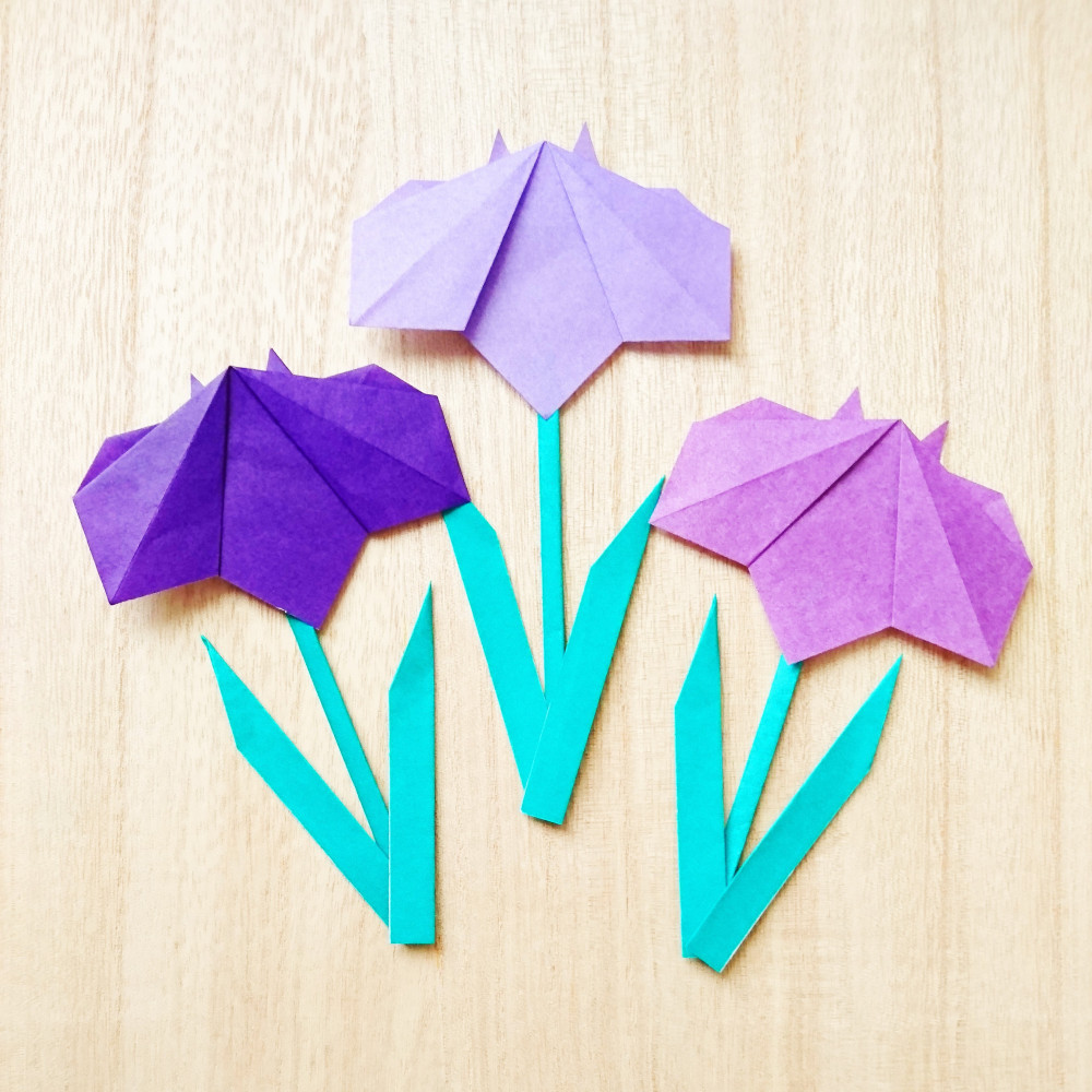 折り紙の花「あやめ」の作り方 WEBOO[ウィーブー] 暮らしをつくる