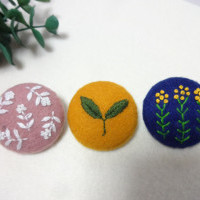 くるみボタンで癒しの刺繍デザイン 初心者でも簡単な作り方 Weboo ウィーブー 暮らしをつくる