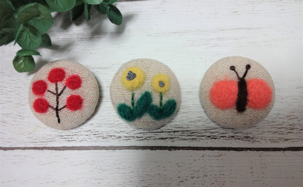 羊毛刺繍で♪くるみボタンの作り方 | WEBOO[ウィーブー] 暮らしをつくる