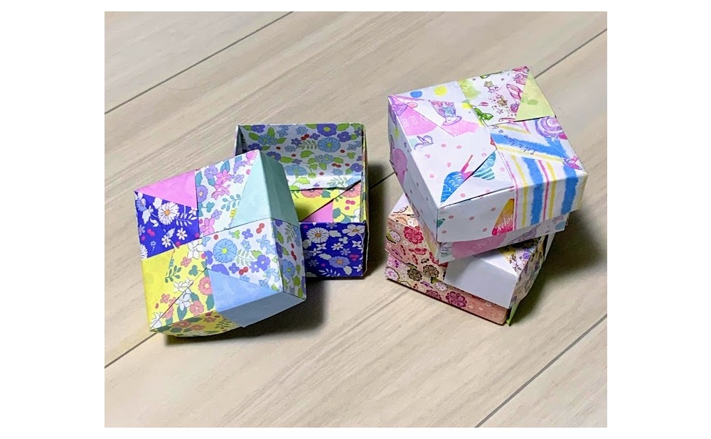 ユニット折り紙 箱の作り方 正方形の簡単で可愛い折り方を紹介 Weboo ウィーブー 暮らしをつくる
