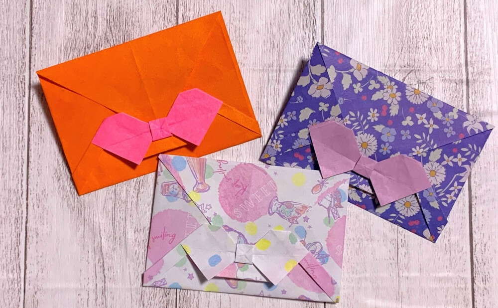 【折り紙ポチ袋】リボン付きでかわいい簡単な折り方 WEBOO[ウィーブー] 暮らしをつくる