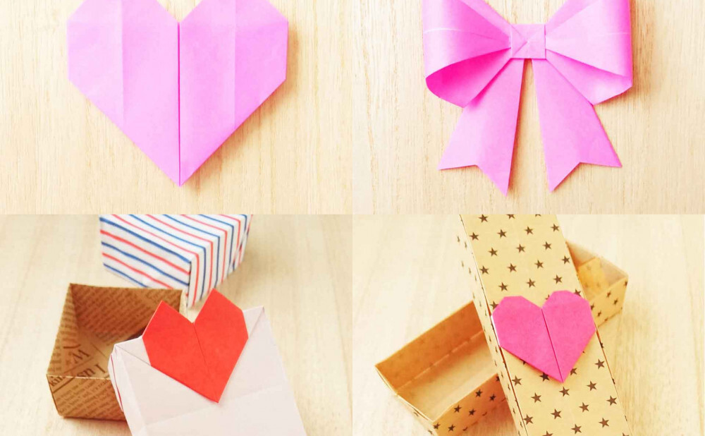 バレンタイン折り紙 ハートや箱の簡単な折り方 Weboo ウィーブー 暮らしをつくる