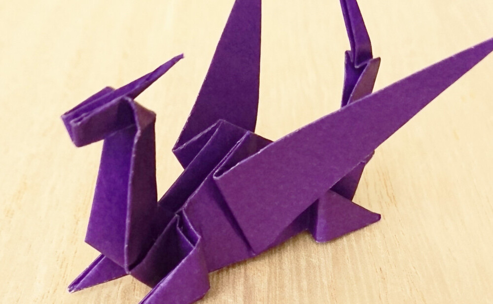 立体折り紙 ドラゴン の折り方 マイクラのエンダードラゴンの作り方も紹介 Weboo ウィーブー 暮らしをつくる