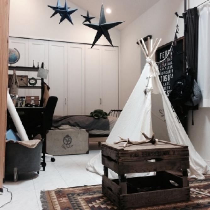 お部屋の中にテント おうちの癒し空間 ティピーテント がかわいい Weboo ウィーブー 暮らしをつくる