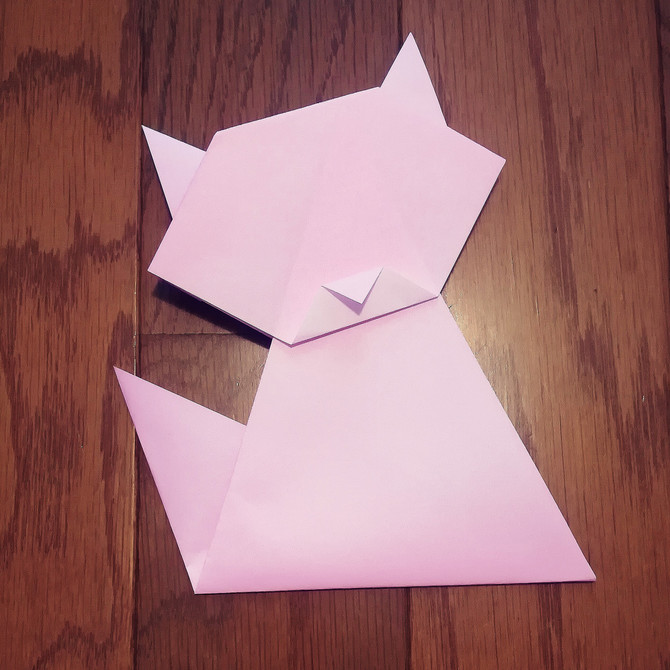 折り紙で猫を作る方法17選 1枚で作る簡単なものから立体でリアルな折り方まで紹介 Weboo ウィーブー 暮らしをつくる