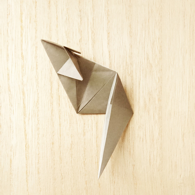 1枚の折り紙で簡単に折れる リアルでカワイイ 立体猫 の作り方 Weboo ウィーブー 暮らしをつくる