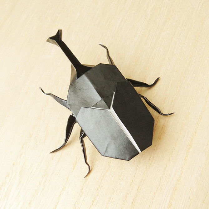 カブトムシ折り紙の簡単な折り方 立体でかっこいい作り方を紹介 Weboo ウィーブー 暮らしをつくる