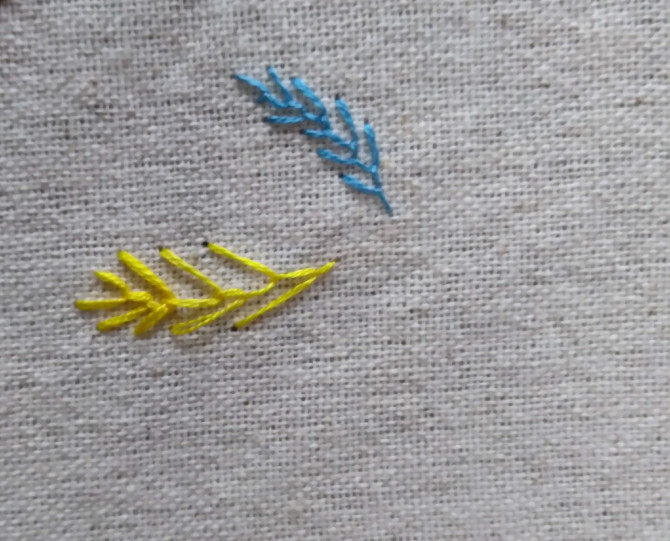 刺繍ノート フェザーステッチでミモザの葉を刺繍しよう Weboo ウィーブー 暮らしをつくる