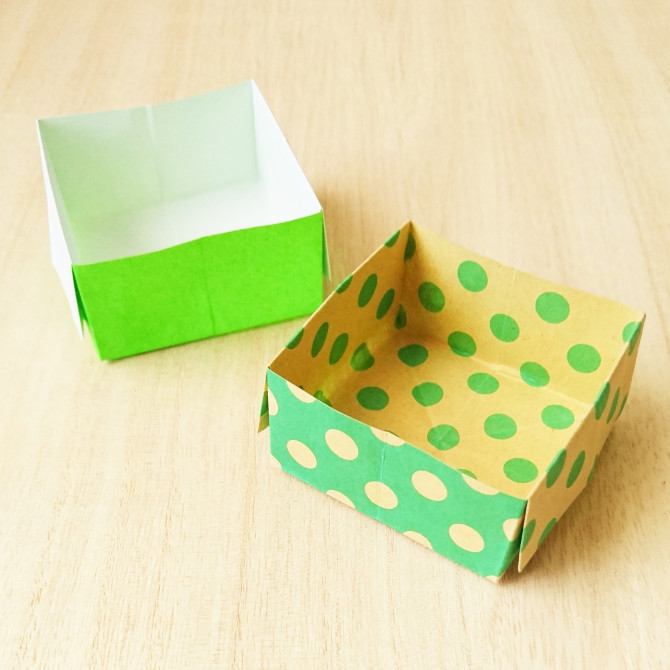 超簡単 長方形の紙で作る 折り紙の箱 の作り方 Weboo ウィーブー 暮らしをつくる