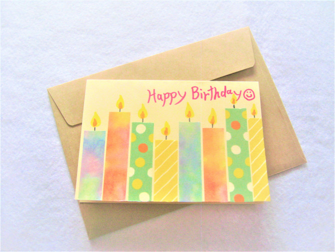 100 均 誕生日カード 手作り 子どもが作る Hello Doctor