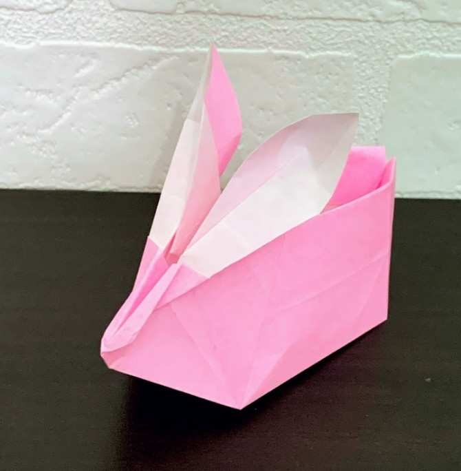 折り紙 うさぎ箱の作り方 簡単で可愛い小物 お菓子入れの折り方を紹介 Weboo ウィーブー 暮らしをつくる