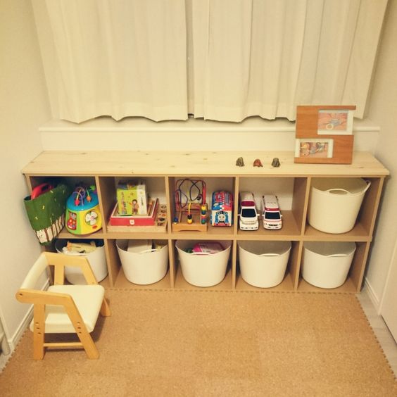 無印良品のパルプボードボックスで子供部屋をスッキリ収納 実例アイデア 16選 Weboo ウィーブー 暮らしをつくる